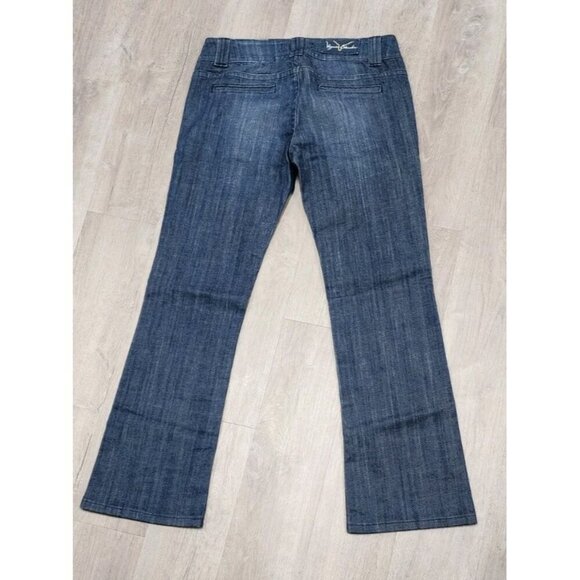 Vigoss Jeans Studio Boot Cut Size 9/10 30 Dark Wash Mid Rise Denim Stretch Flex - Picture 7 of 8